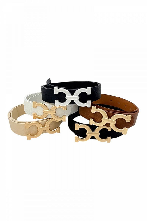 Interlocking C-Shaped Buckle Belt