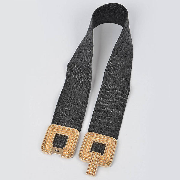 Metal Buckle Stretch Belt