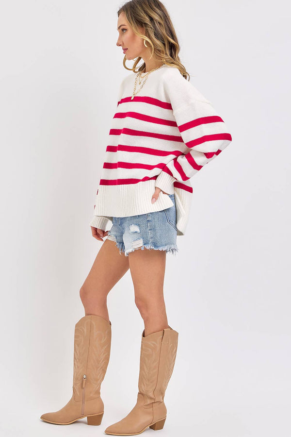 Striped Oversized Sweater