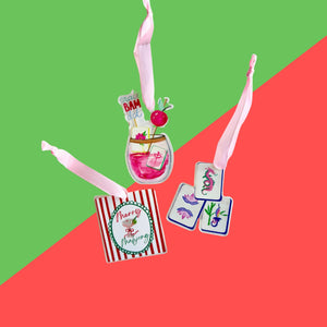 Mahjong Christmas Petite Ornament Acrylic