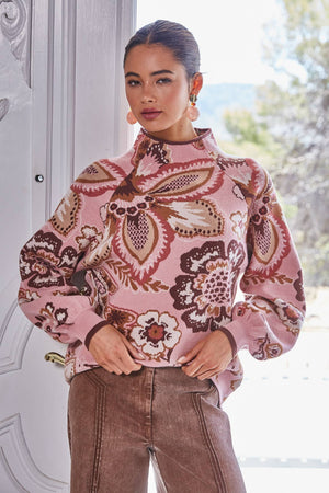 Floral and Paisley Sweater