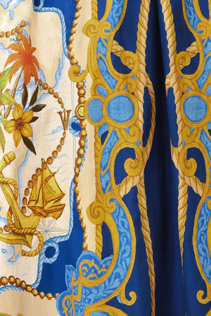 A Printed Woven Midi Skirt