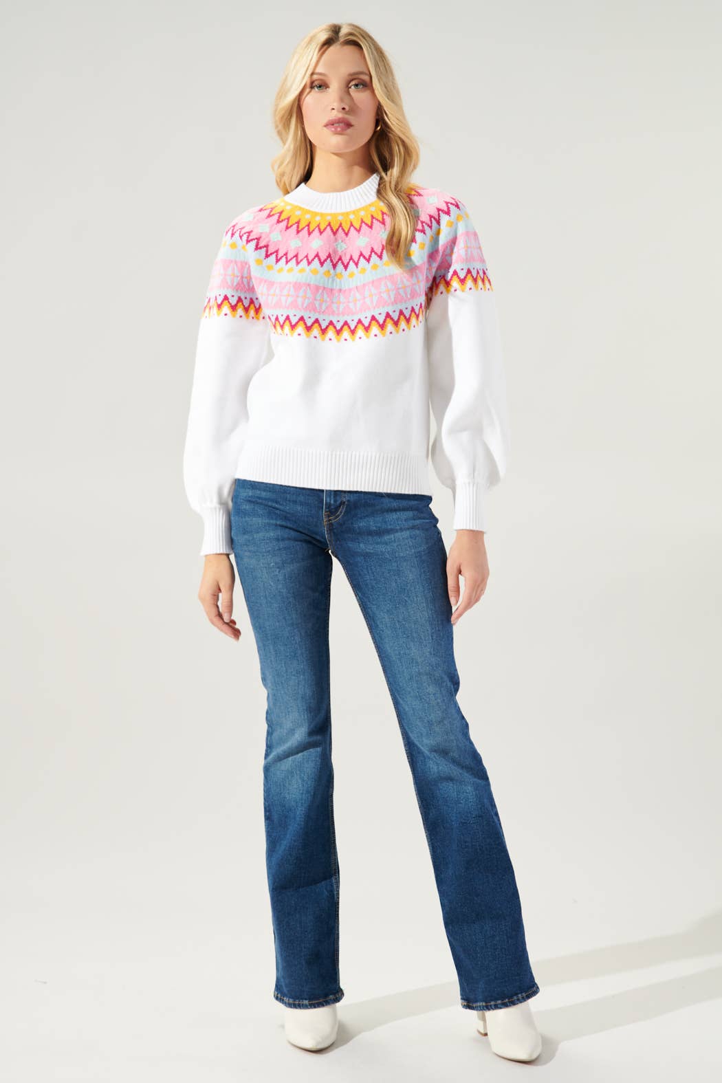 Turkish Delight Fair Isle Pastel Sweater