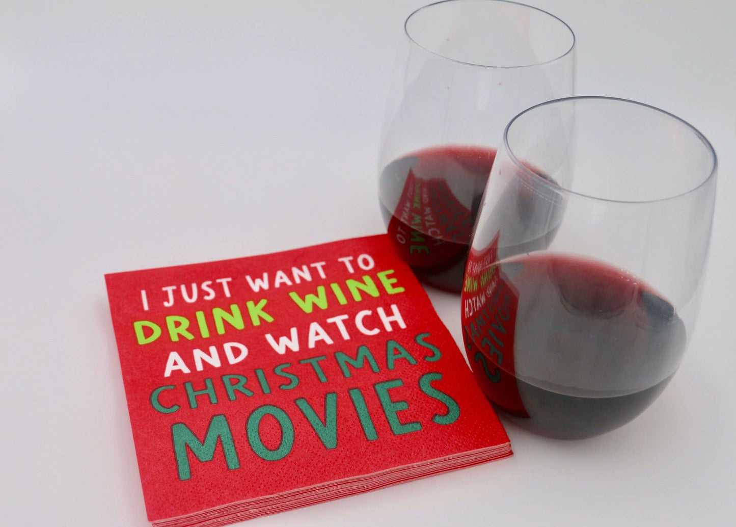 Funny Cocktail Napkins | Watch Christmas Movies - 20ct