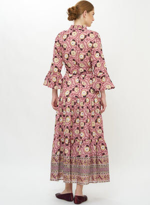Ruffle Collar Bell Maxi