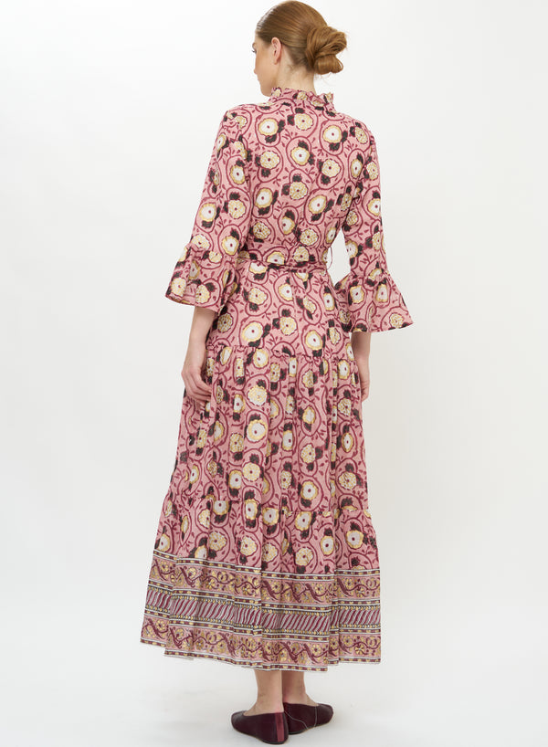 Ruffle Collar Bell Maxi