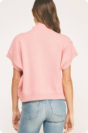 Floral Embroidered Knit Top