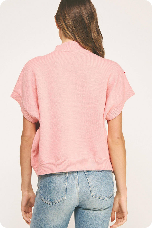 Floral Embroidered Knit Top