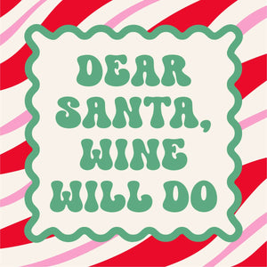 Funny Christmas Cocktail Napkins | Wine Will Do
