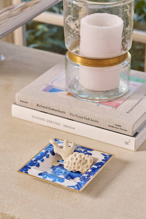Ink Blot Enameled Tori Trinket Tray