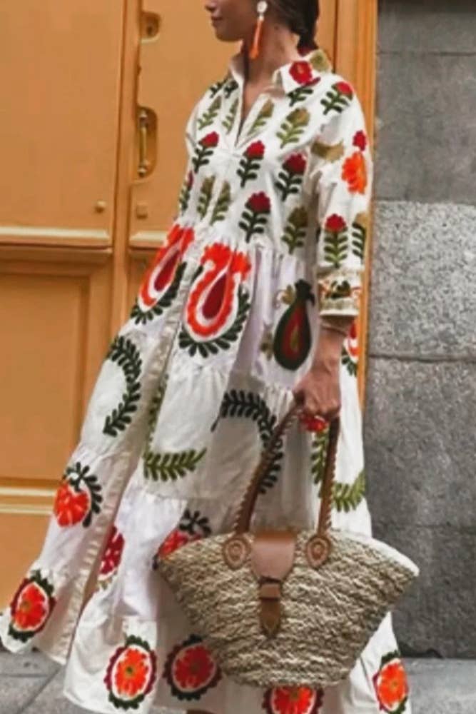 Floral Printed Maxi Dress