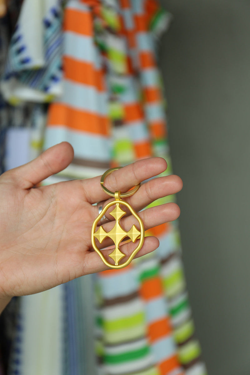 2" HOPE Key Chain - matte gold