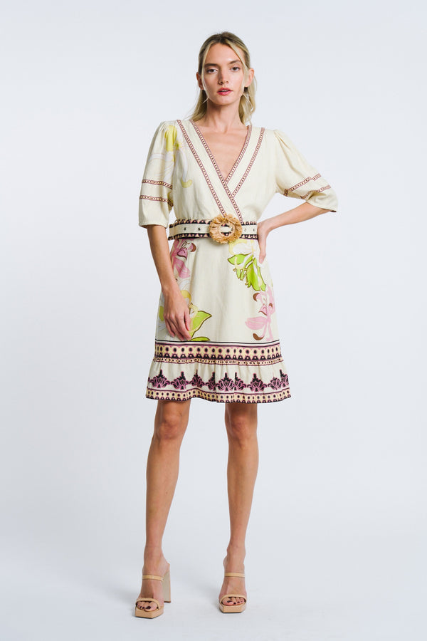 Ivy Floral Printed Mini Dress
