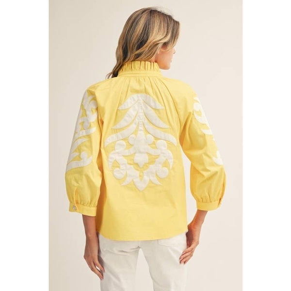 Baroque Applique Detail Top