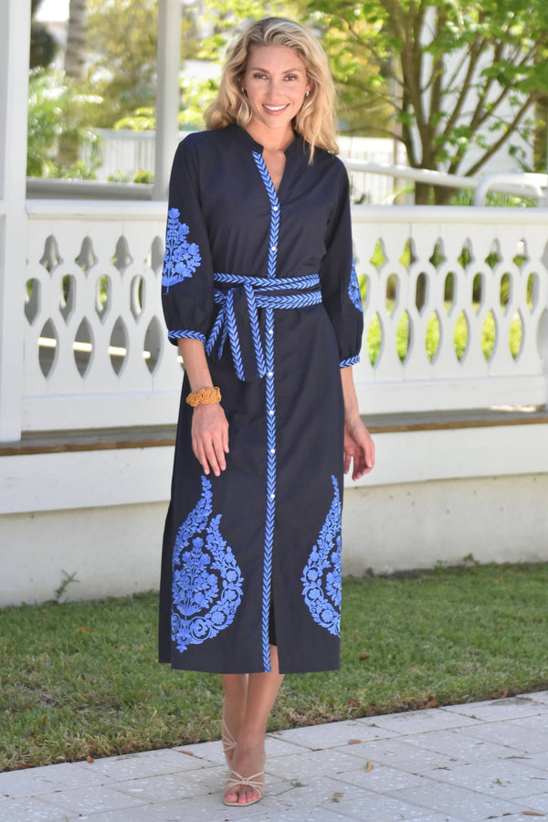 Mykonos Dress- Sky Blue