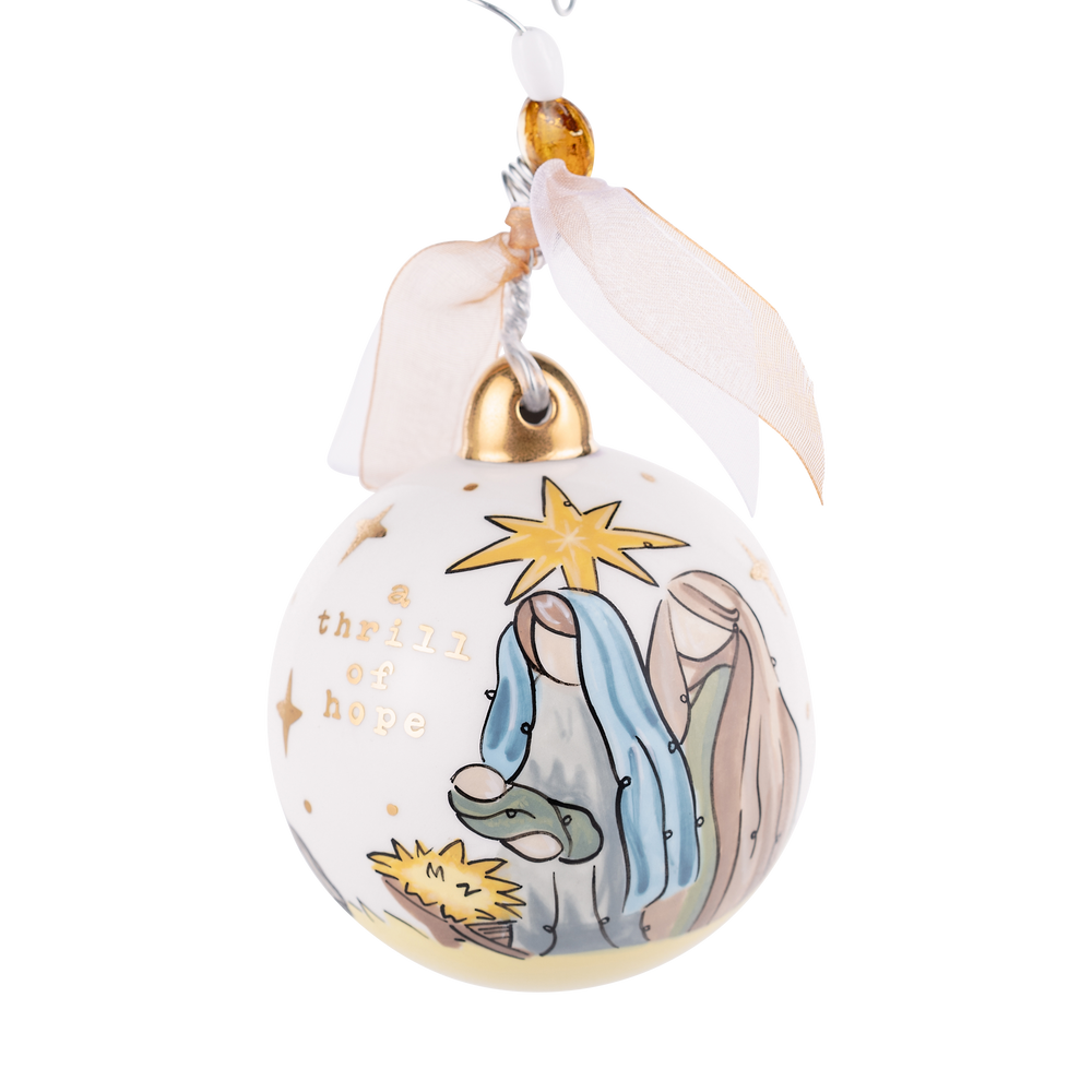 Gold Star Thrill of Hope Ornament