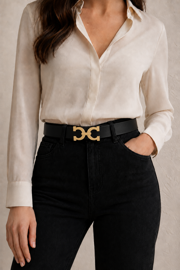 Interlocking C-Shaped Buckle Belt