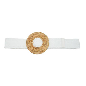 Boho Woven Stretch Belt