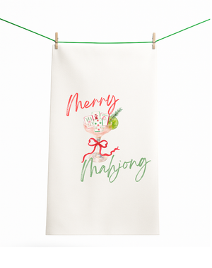 Mahjong Christmas Towel