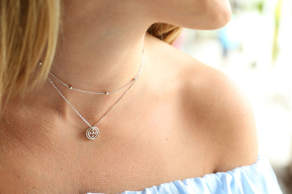 shield beaded choker necklace
