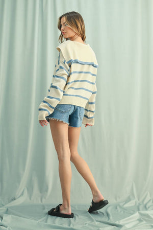 Striped Sailor Cardigan
