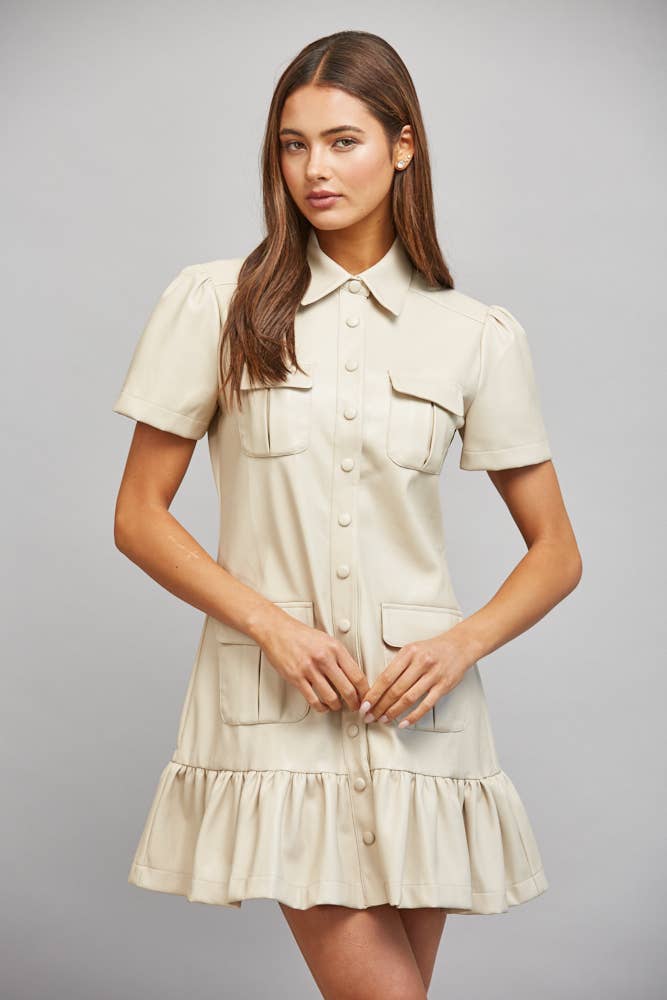 Vegan Leather Dress