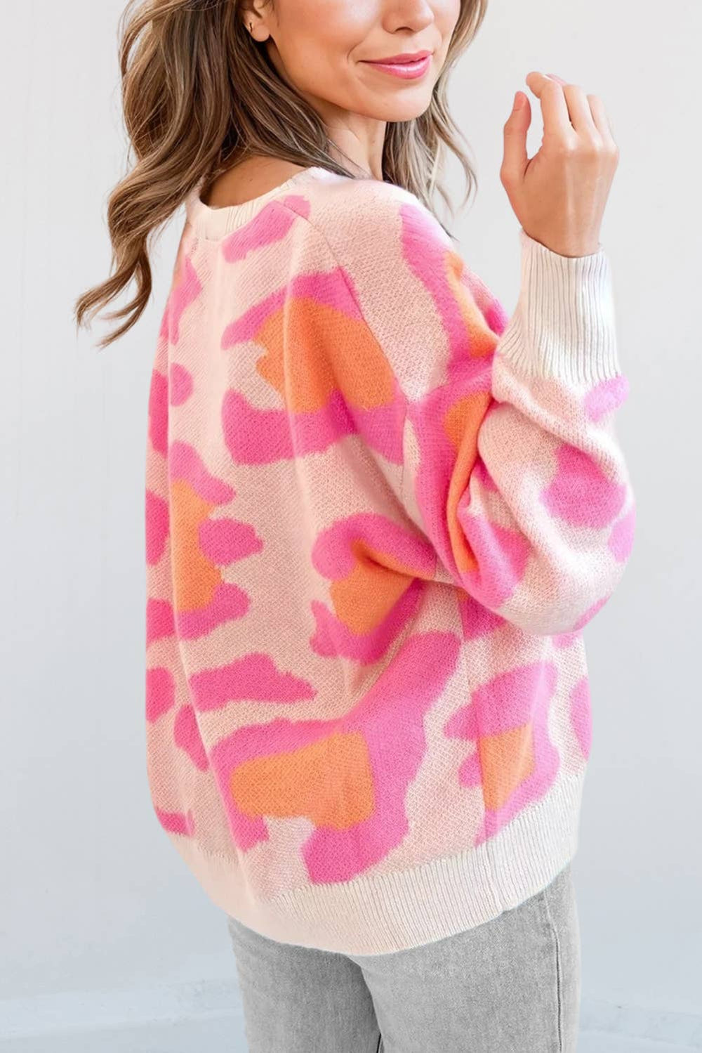 Multi-Color Camouflage Sweater