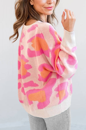 Multi-Color Camouflage Sweater
