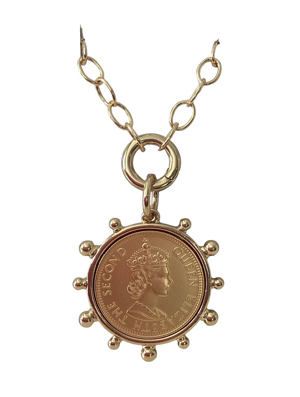 Queen Elizabeth II Coin Necklace