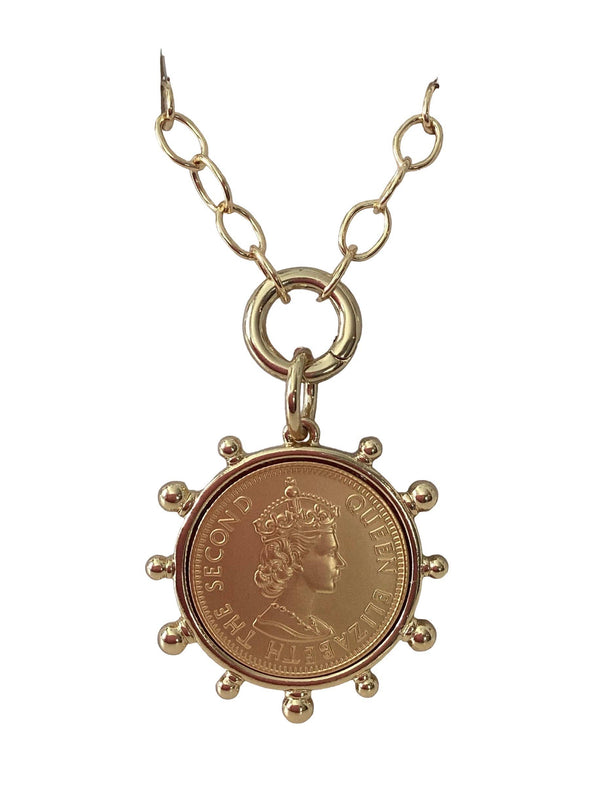 Queen Elizabeth II Coin Necklace