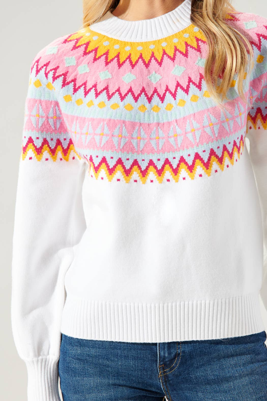 Turkish Delight Fair Isle Pastel Sweater