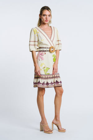Ivy Floral Printed Mini Dress
