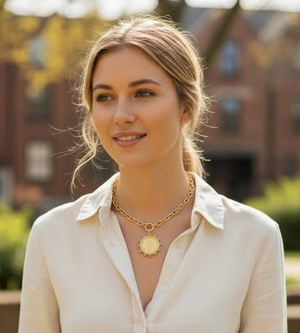 Queen Elizabeth II Coin Necklace