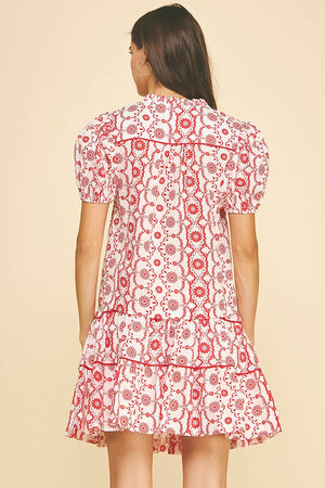 Geometric Floral Print Set