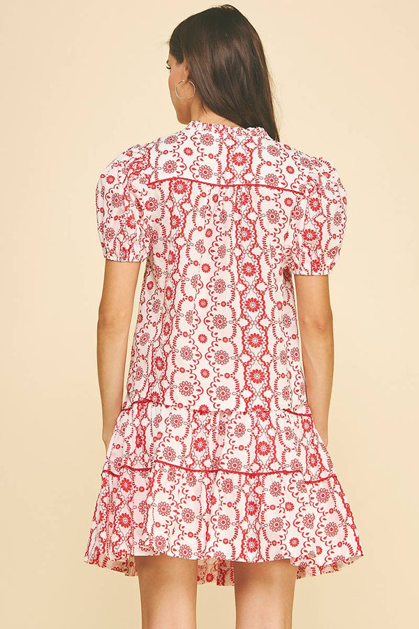 Geometric Floral Print Set