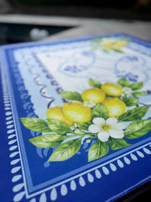 Amalfi Coast Mahjong Mat | Lemon Italy Mediterranean