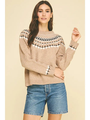 Northern Style Pattern Knit Sweater