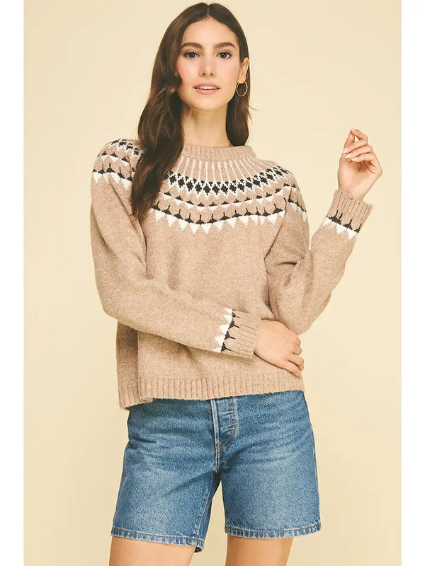 Northern Style Pattern Knit Sweater