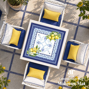 Amalfi Coast Mahjong Mat | Lemon Italy Mediterranean