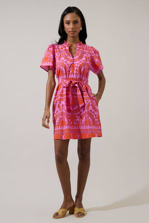 Tarie Tropical Ema Shift Mini Dress