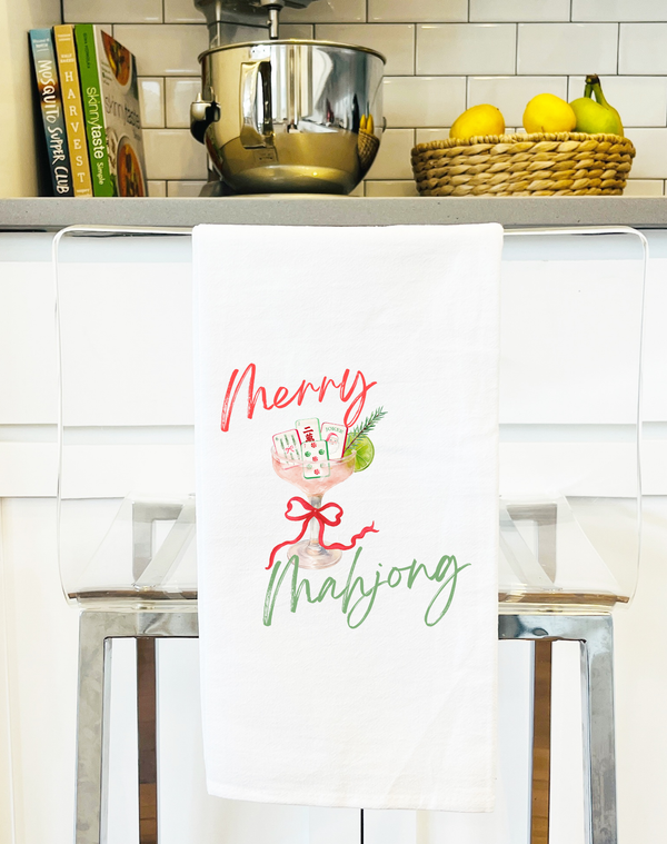 Mahjong Christmas Towel