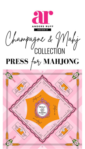'Press for Mahjong' Mat | Champagne & Mahj Collection