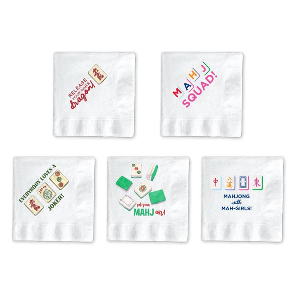 Mahjong Cocktail Napkins