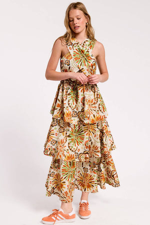 Savanna Tiered Halter Dress
