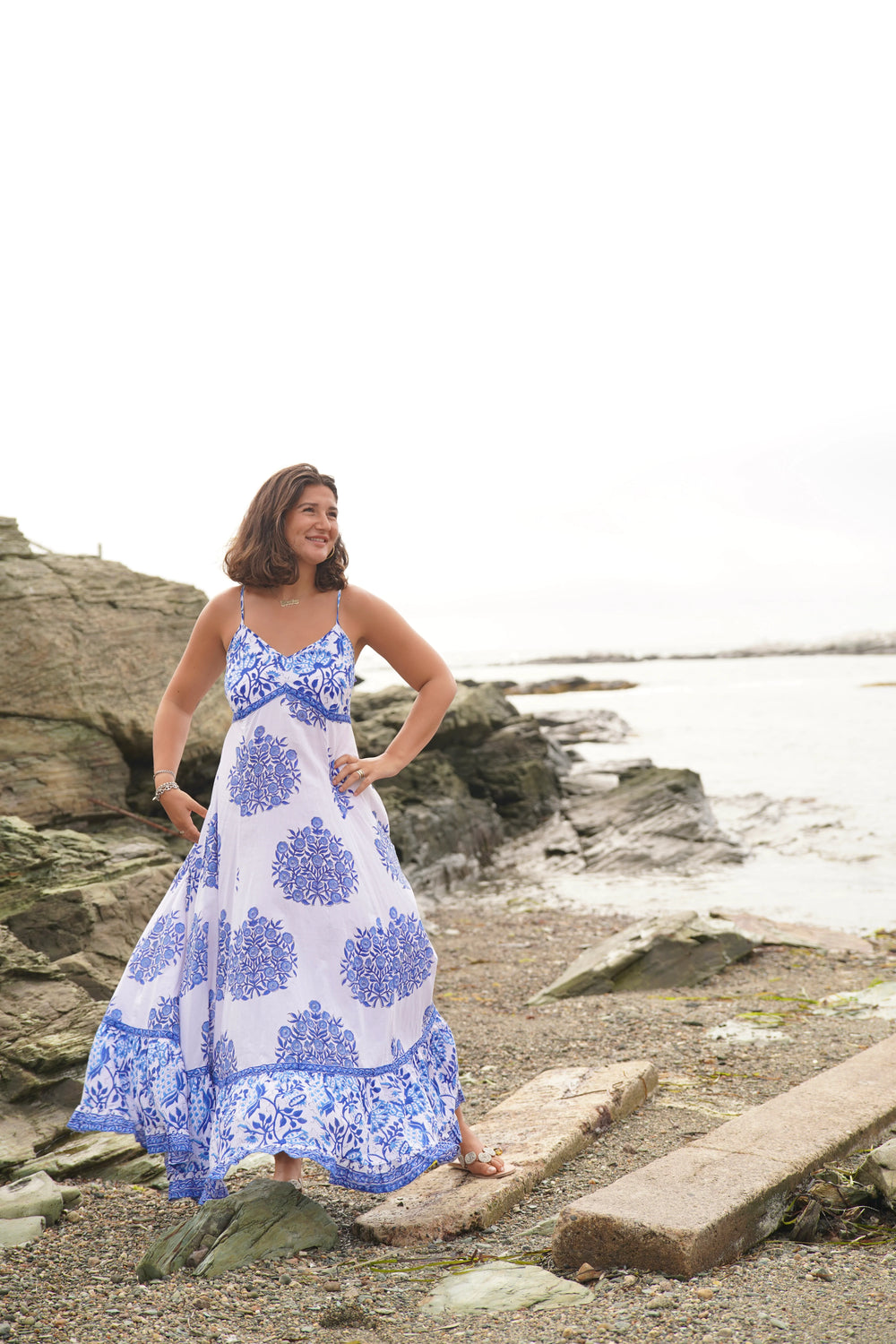 Flagship Maxi Dress - Mughal Block Print Mix