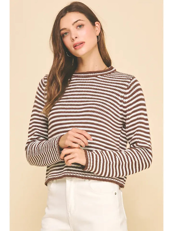 Striped Crew Neck Sweater