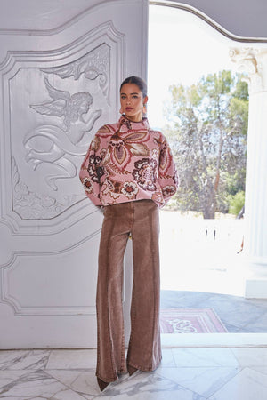 Floral and Paisley Sweater
