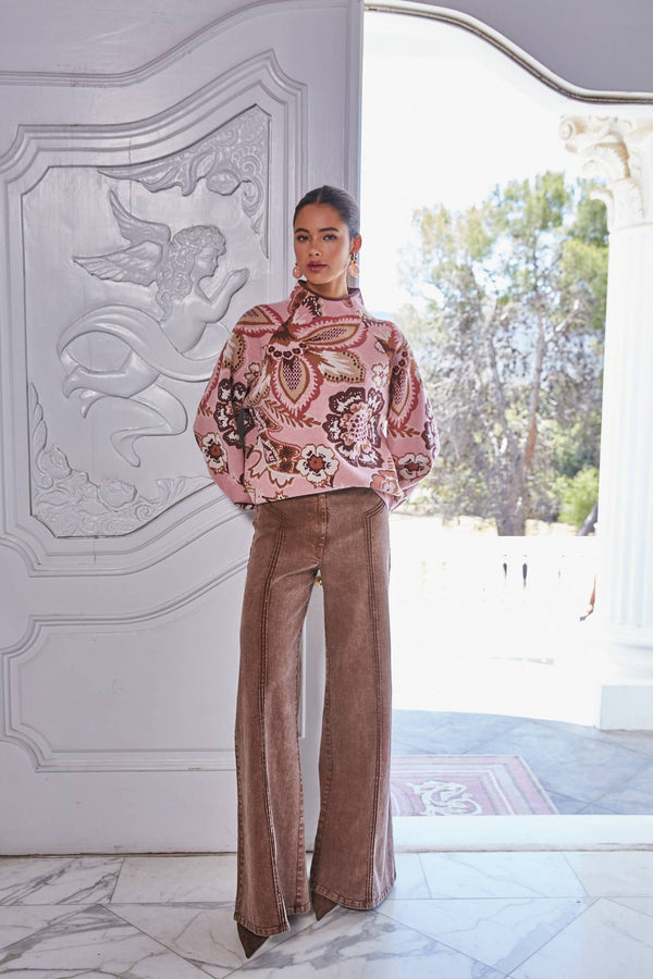 Floral and Paisley Sweater