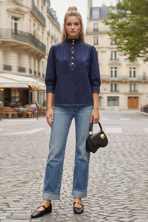Giselle High Neck Blouse