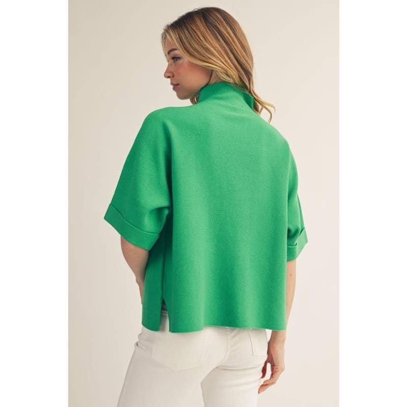 NEW Mock Neck Sweater Top